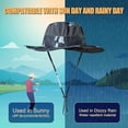 thumbnail image 5 of BUTKLNYTS 2 Pack Sun Hat for Women and Fishing Hat for Men Neck Flap, Face Cover, UPF 50+ for Outdoor Use, 5 of 13