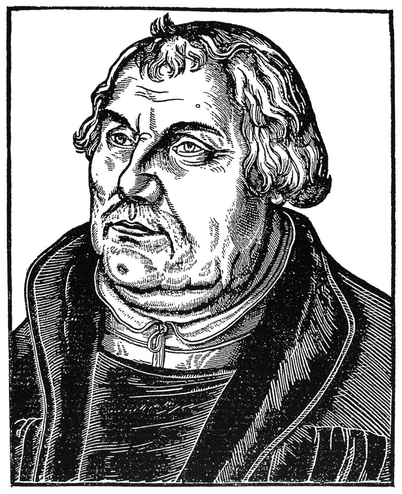Martin Luther (14831546) Ngerman Religious Reformer Woodcut After