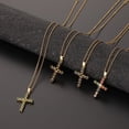 thumbnail image 4 of Cross Pendant Necklace for Women Color Copper Zircon Stars for Women Jewelry Valentines Day, 4 of 8