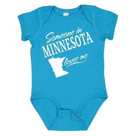 

Inktastic Someone in Minnesota Loves Me Gift Baby Boy or Baby Girl Bodysuit