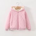 thumbnail image 6 of Linfrsh Boys Zip Up Hoodie Fleece Jacket Kids Sherpa Lined Sweatshirts Outerwear Unisex Warm Winter Coat 3-12 Years Old (Pink,4-5 Years), 6 of 6