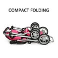 thumbnail image 3 of My First Twin Doll Stroller - Cochecito con sombrilla doble - Accesorios para muñecas - Cochecito plegable rosa para muñecas con bolsa para pañales - Se adapta a muñecas gemelas de hasta 18 pulgadas, 3 of 5