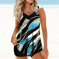 Womens Plus Size Tankini Bathing Suits Tummy Control Swim Seaside Beach