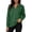 #Green 1, variant on Vynhevius Womens Sweatshirt Solid V Neck Long Sleeve Side Slit Casual Loose Pullover Top