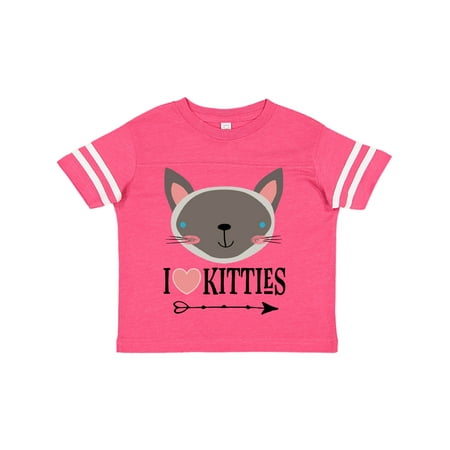 

Inktastic Cat Siamese Owner I Love Kitties Gift Toddler Toddler Girl T-Shirt