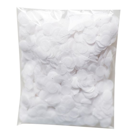 HEVIRGO 1cm Round Paper Confetti DIY Birthday Baby Shower Wedding Party Glitter Decor White Paper