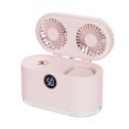 thumbnail image 1 of Inteprter Ventilador de niebla 2 en 1 Humidificador ajustable personal de verano Dispositivo de enfriamiento portátil para el hogar y la oficina de viaje Humidificadores Rosado Inteprter HA063847-02, 1 of 6