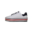 thumbnail image 3 of TENIS PLATAFORMA CASUAL LEON MUJER DAMA BLANCO CON MARINO POLIPIEL CABRA 3538B LEON  3538Bp, 3 of 3