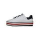 thumbnail image 3 of TENIS PLATAFORMA CASUAL LEON MUJER DAMA BLANCO CON MARINO POLIPIEL CABRA 3538B LEON  3538Bp, 3 of 3