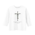 thumbnail image 4 of SERTG Cute Holiday Long Sleeve Shirt for Kids Child– Themed Round Neck Tops with Fun Prints Toddler Big Child Celebration Wear Spring Autumn(White#1,11 Years), 4 of 5