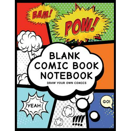 Blank Comic Book Notebook: Create Your Own Comic Book Strip, Variety of Templates for Comic Book Drawing, (Super Hero Comics)-[professional Bindi