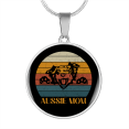 thumbnail image 1 of Collier Cercle Maman Chien en Acier Inoxydable Ou en or 18-22 Pouces, 1 of 7