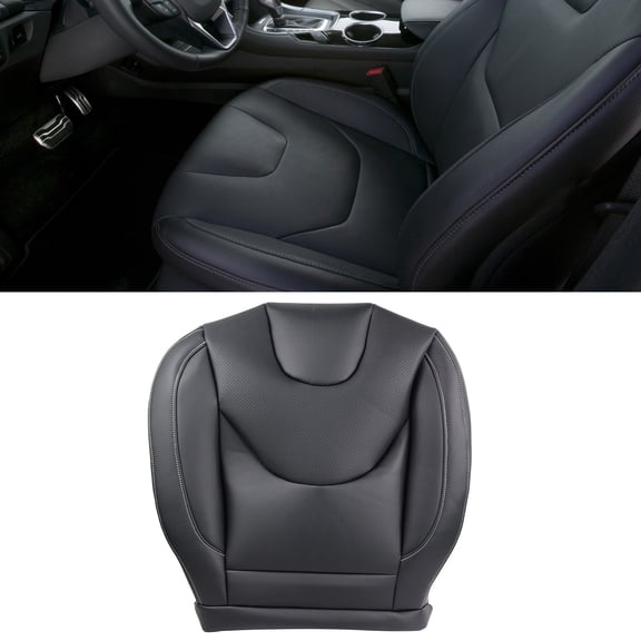 FENGXIH Car Seat Cover Mircrofiber Leather Driver Car Seat Cushion Cover Compatible for Ford Fusion Titanium 2013-2017