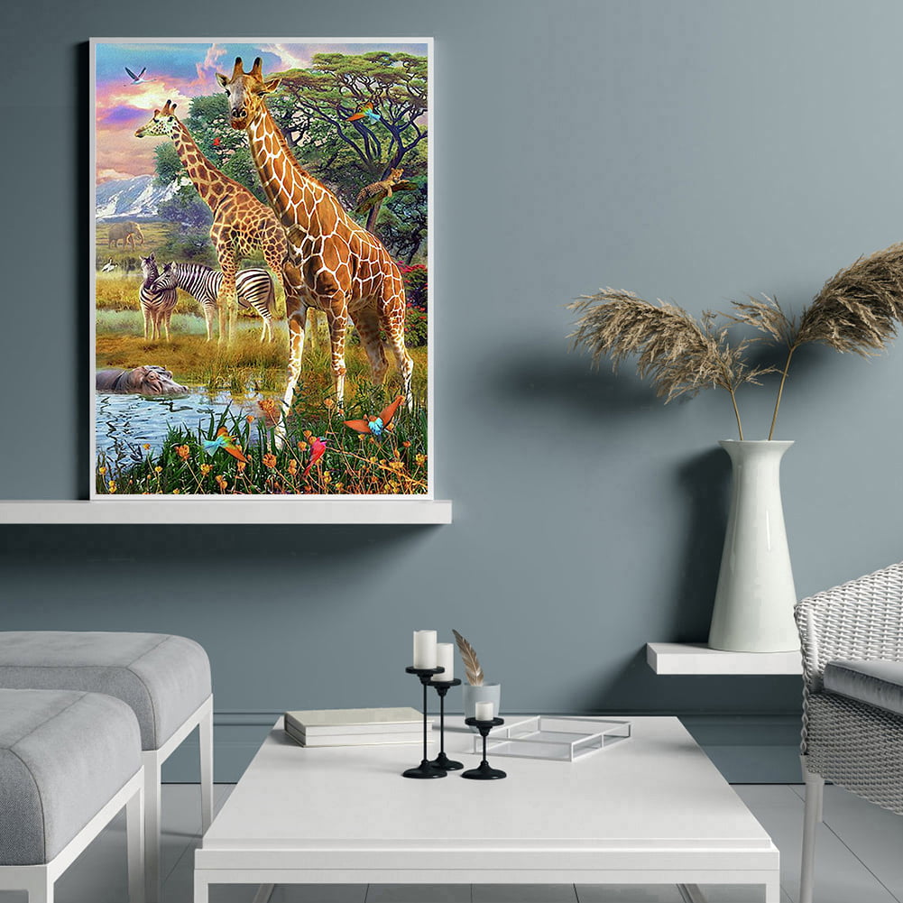 5D Diamond Painting Embroidery Kits DIY Full Drill Art Home Wall Decors Giraffe