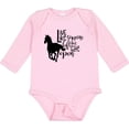 thumbnail image 3 of Inktastic Live Like Someone Left the Gate Open Horse Silhouette Boys or Girls Long Sleeve Baby Bodysuit, 3 of 5