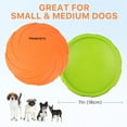 Primepets 2Pcs Soft Pet Rubber Dog Frisbees, 7in Durable Flying Disc