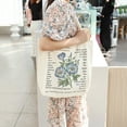 thumbnail image 3 of Bolsa de yute estampada vintage, bolsa de yute, bolsa de compras, lona, 3 of 6