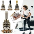 thumbnail image 2 of 3-Way Short Toggle Guitar Switch Electric LP Les Paul NEW Selector 9CQ8 V3X9, 2 of 7