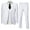 White, variant on Wehilion Mens Suits Set Slim Fit Men 3 Piece Dress Suit Prom Blazer Wedding Formal Jacket & Vest & Pants Navy Blue XL