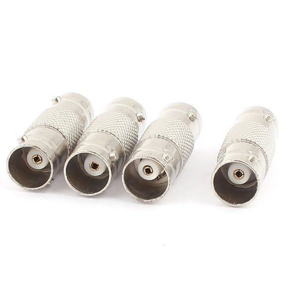 Straight BNC Female to Female CCTV Camera RG59 Coax Cable Adapter Connector 4pcs