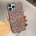 thumbnail image 4 of iPhone 13 Pro Max Case, Sparkle Glitter Shiny Diamond Mirror case, Luxury Bling Rhinestone Cute Heart Design, Hard PC + Soft TPU Protective Case Cover for Women Girls（Pink）, 4 of 8