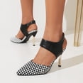 thumbnail image 4 of SACFOF Womens Slingback Pointed Toe Stiletto Pumps Slip-on High Heels Office Lady Sandals Party Prom Dress Shoes, 4 of 6