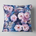 thumbnail image 2 of Designart White Briar in Classical Style - Floral Throw Pillow - 18x18, 2 of 5