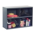thumbnail image 2 of Durham 329-95 23.88 x 33.75 x 12 in. Prime Cold Rolled Steel 4 Opening Bin with Slope Self Design, Gray, 2 of 2