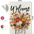 thumbnail image 6 of Fall Floral Pumpkins House Flag 28x40 Inch Double Sided for Outside Large Welcome Burlap Autumn Mason Jar Holiday Yard Decoration CF1548-40, 6 of 6