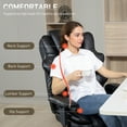 thumbnail image 4 of CoSoTower Grande Chaise de Bureau pour Personnes de Grande Taille, Chaise de Bureau 400 Lb Très Rembourrée avec Coussin à Ressorts, Mousse Profilée, Cuir PU, 4 of 7