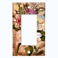 thumbnail image 5 of Metal Light Switch Plate Cover Antique Floral Butterfly Stamp Damask FLW095, 5 of 13