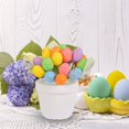 thumbnail image 2 of Jierger 4.72inch Easter Colorful Mini Eggs Decoration Home Easter Egg Potted Plants Ornaments Easter Egg Potted Creative Spotted Egg Pots Outdoor Garden Easter Decorations, 2 of 4