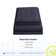 thumbnail image 4 of Juego de sábanas Sweet Home Collection California King Navy, 4 of 6