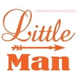 thumbnail image 2 of Little Man Vinyl Decals Nursery Décor Boys Room Stickers, Orange, 28x23-Inch, 2 of 4