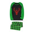 thumbnail image 3 of Odeerbi Christmas Pajamas for Family Holiday Long Sleeve Family Christmas Pajamas Matching Sets Dad Plaid Printed Tops Pants Set Two-Piece Sleepwear Xmas Family Matching PJs Set Multicolor, 3 of 3