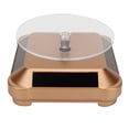 thumbnail image 1 of Rotating Solar Energy Jewelry Display Simple And Stylish Makeup Holder Rack Solar Powered Display Stand, Turntable Display Stand, For Jewelry Stores Boutiques Gold, 1 of 8
