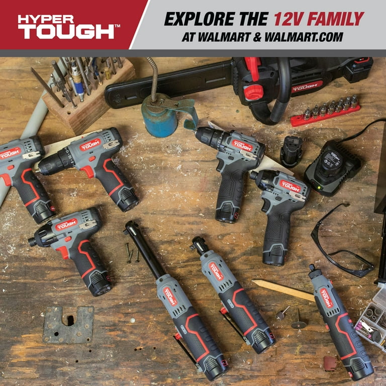Free Shipping! Hyper Tough 12V Max Lithium-Ion Cordless 3/8-inch