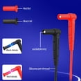 thumbnail image 3 of Pen Multimeter Test Probe Copper Needle Anti Slip Silicone Handle Universal Electrical Test Pen 20A 1000V, 3 of 8