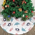 thumbnail image 3 of Christmas Tree Skirt, Jellyfish Devilfish Whale Soft Plush Christmas Tree Decorations Indoor, Tree Skirts Mat for New Year Halloween Holiday Christmas Party Decor 30", 3 of 6