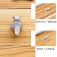 thumbnail image 3 of HAMPPLIES 2Pcs Toggle Latch Clamp Nickel Plated Iron Secure Locking For Wooden Boxes And Toolboxes, 3 of 8