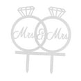 thumbnail image 1 of Decoración Cupcake Unique Bargains Anillo Forma Acrílico Tono plateado, 1 of 4