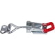 thumbnail image 5 of Juego de pestillo de palanca de metal, 4 piezas, capacidad de 220 kg, acción de palanca de liberación rápida para un bloqueo seguro, botón ajustable, 5 of 5