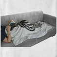 thumbnail image 6 of Octopus Soft Flannel Fleece Throw Blanket, Animal Contemporary Design Nautical Aquatic Character Illustration, Cozy Plush for Indoor and Outdoor Use, 50" x 70", Charcoal Grey White, by Ambesonne, 6 of 6