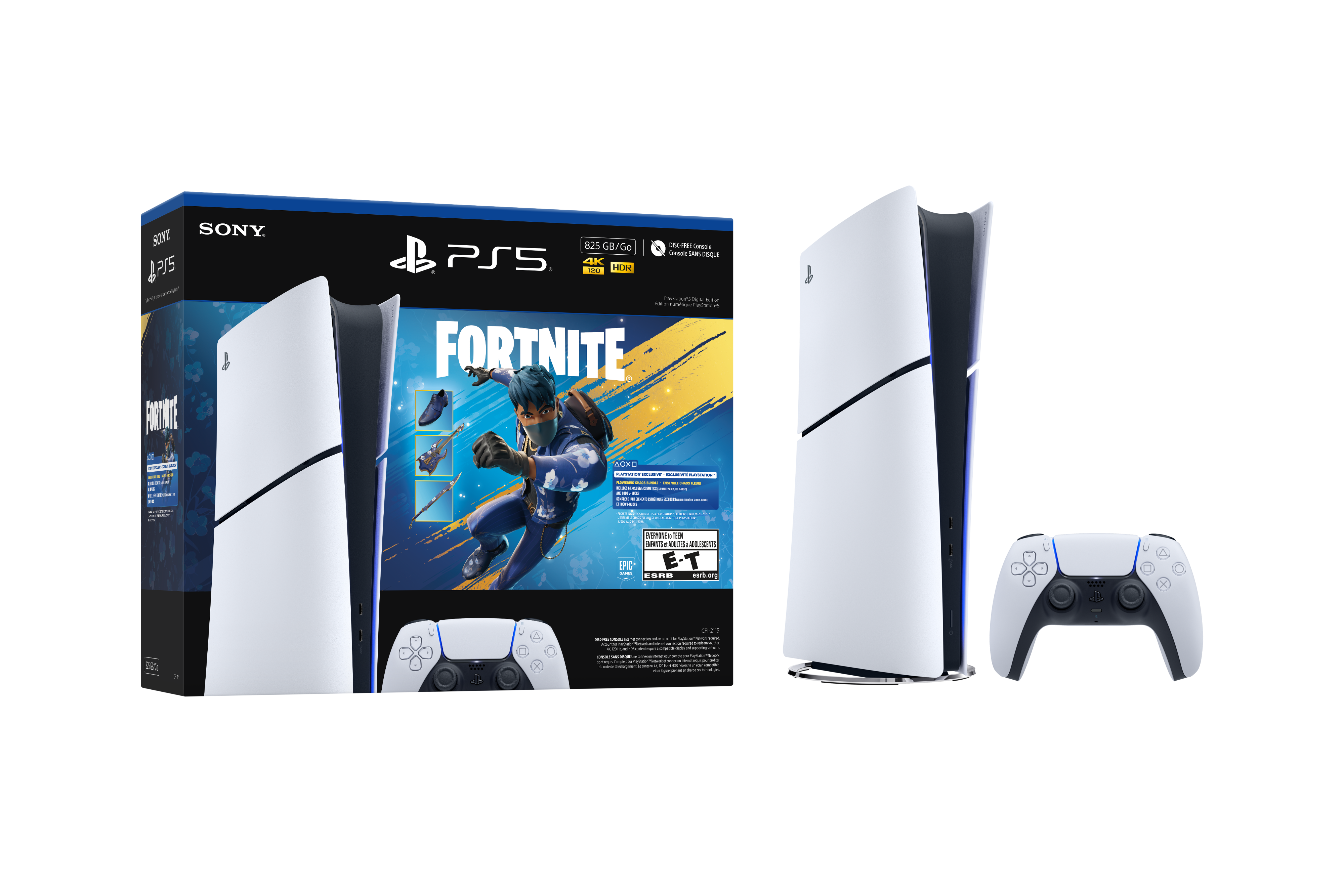 PlayStation 5 Digital Edition 825GB - Fortnite Flowering Chaos Bundle