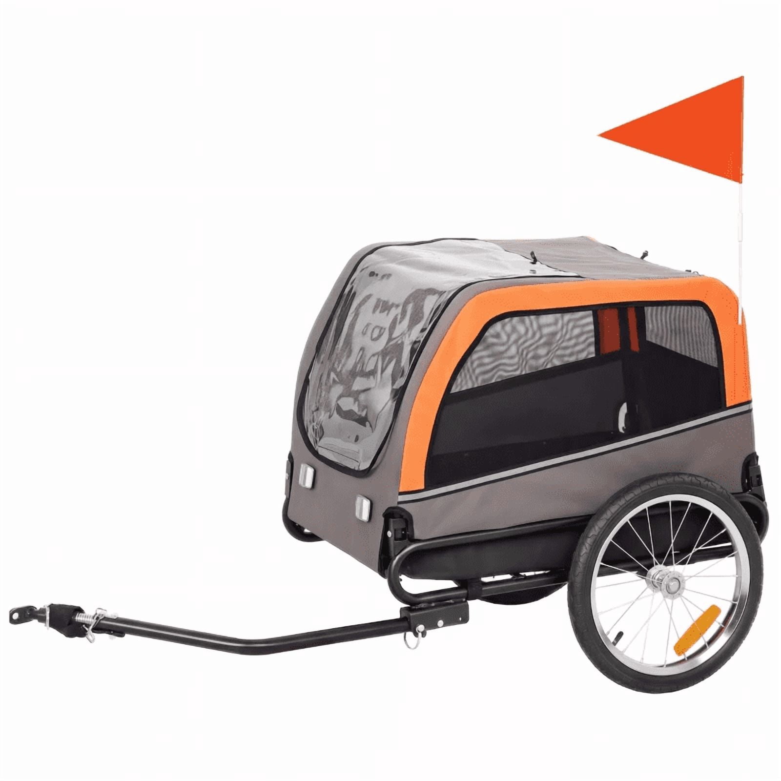 Foldable Animal Bike Trailer, Pet Cart Bicycle Carrier, Dog Bike Trailer