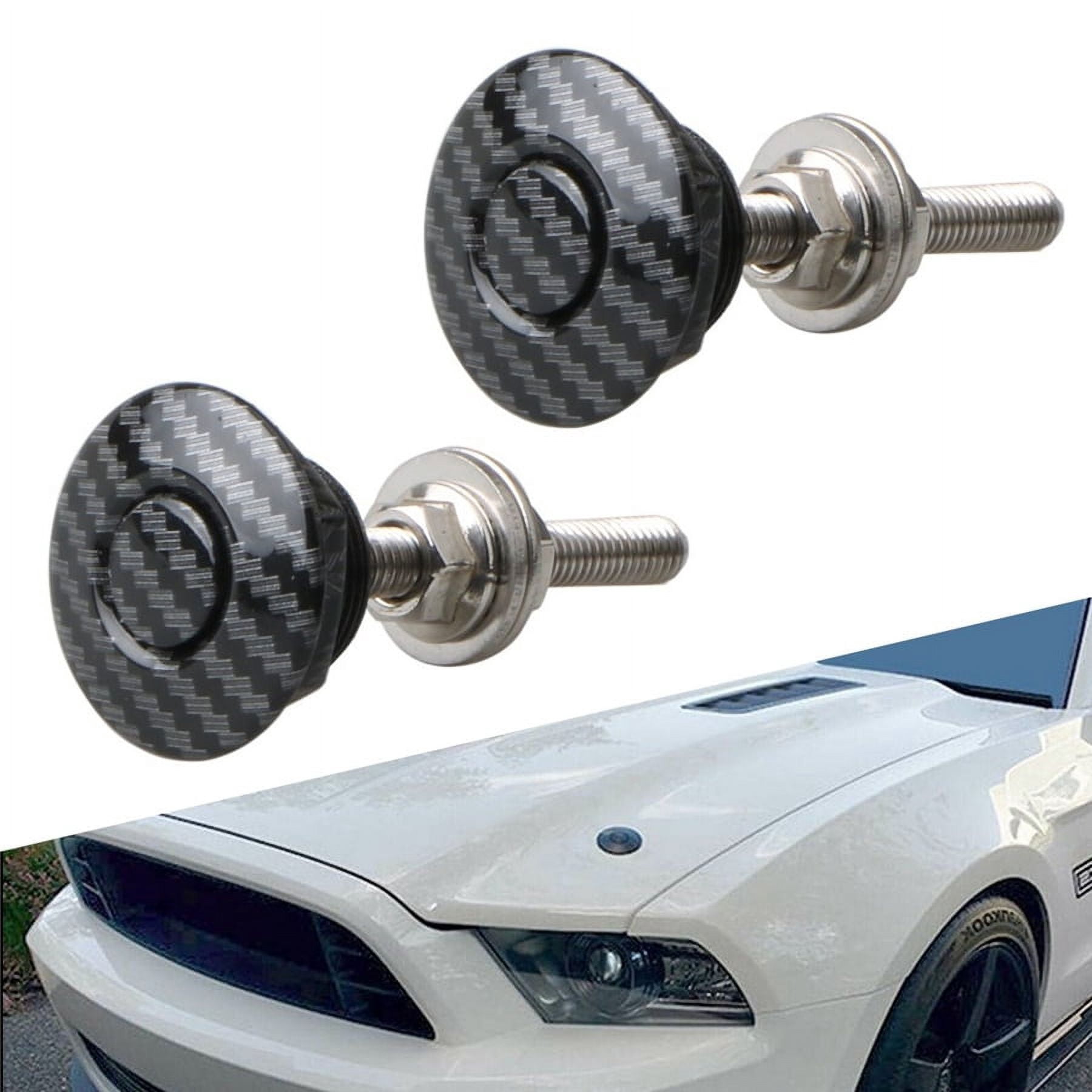 4Pcs Car Push Button Hood Quick Release Pin Bonnet Lock Clip Latch Universal Set