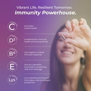 Immuno Supplement; Elderberry with Zinc and Vitamin C for Adults Full-Spectrum Cellular Nutrition for Peak Immune Support by PureHealth Research