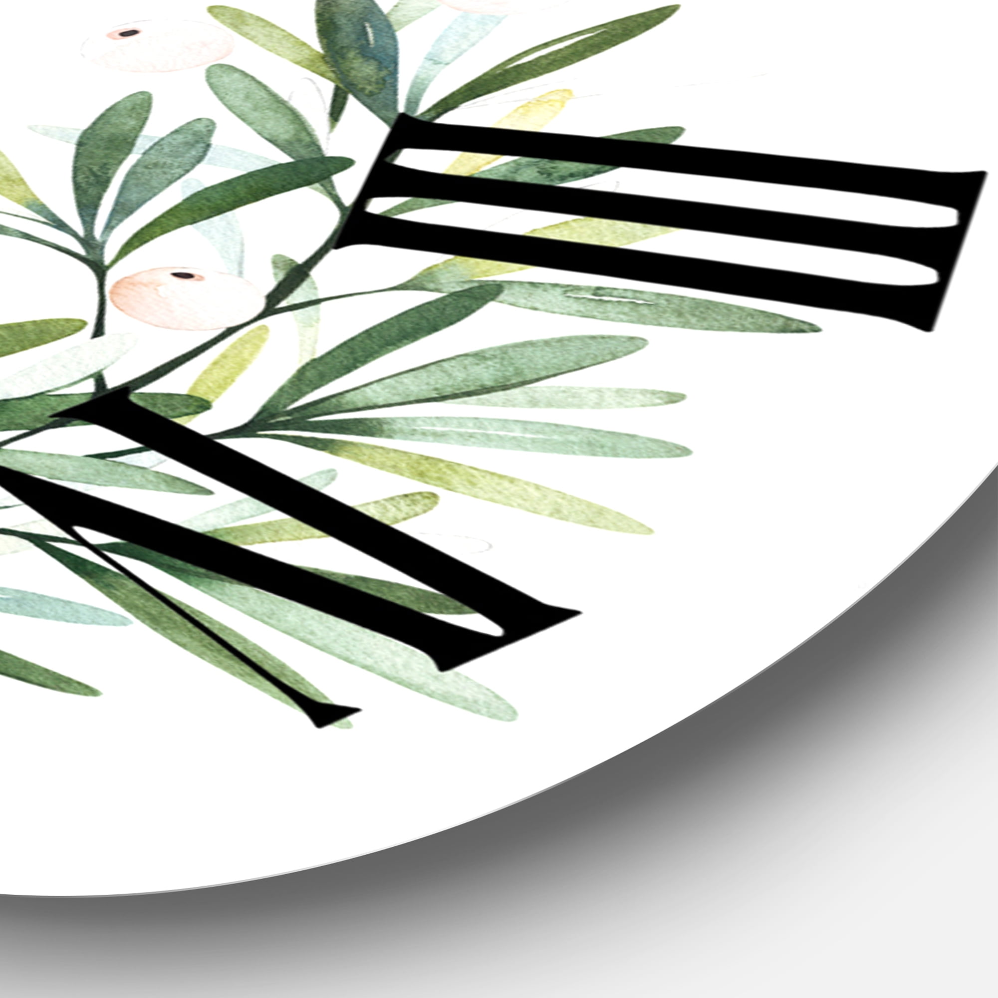 Designart 1 in Quartz Farmhouse Wall Clock