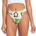 thumbnail image 1 of Kdxio Pingouins sur la Plage String Sans Couture pour Femmes - String Taille Basse Invisible Culottes Extensibles pour Femmes, Culottes Respirantes-TG, 1 of 6