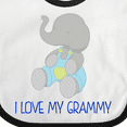 thumbnail image 4 of Inktastic I Love My Grammy Elephant Boys or Girls Baby Bib, 4 of 4
